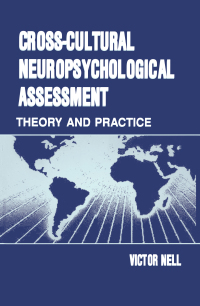 Cover image: Cross-Cultural Neuropsychological Assessment 1st edition 9780805833560