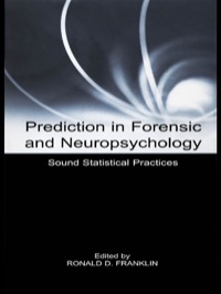 Imagen de portada: Prediction in Forensic and Neuropsychology 1st edition 9780805832259