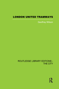 Cover image: London United Tramways 1st edition 9780415417532