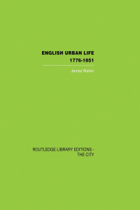 Cover image: English Urban Life 1st edition 9780415417570