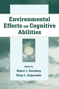 Cover image: Environmental Effects on Cognitive Abilities 1st edition 9780805831832