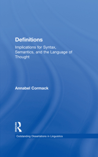 Cover image: Definitions 1st edition 9781138868373