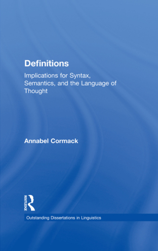 Imagen de portada: Definitions 1st edition 9781138868373