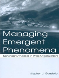 Cover image: Managing Emergent Phenomena 1st edition 9781138012578