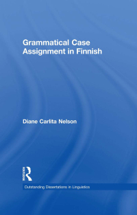 Cover image: Grammatical Case Assignment in Finnish 1st edition 9780815331803