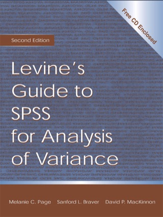 Cover image: Levine's Guide to SPSS for Analysis of Variance 2nd edition 9781138134898