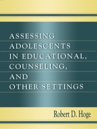 Imagen de portada: Assessing Adolescents in Educational, Counseling, and Other Settings 1st edition 9781138003170