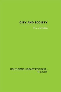 Cover image: City and Society 1st edition 9780415417723