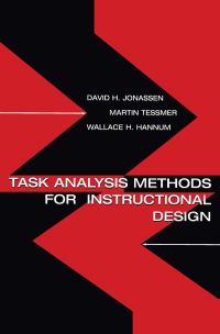 Cover image: Task Analysis Methods for Instructional Design 1st edition 9780805830859