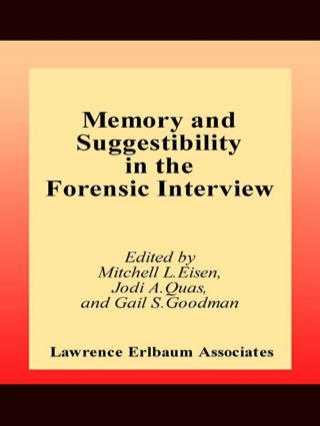 Cover image: Memory and Suggestibility in the Forensic Interview 1st edition 9780805830804