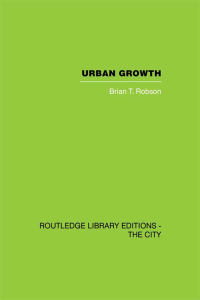 Imagen de portada: Urban Growth 1st edition 9780415851862