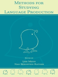 صورة الغلاف: Methods for Studying Language Production 1st edition 9780805830347