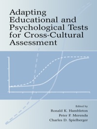 Cover image: Adapting Educational and Psychological Tests for Cross-Cultural Assessment 1st edition 9780805861761