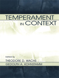 Cover image: Temperament in Context 1st edition 9780805830194