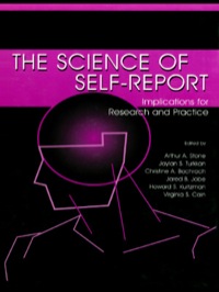 صورة الغلاف: The Science of Self-report 1st edition 9780805829907
