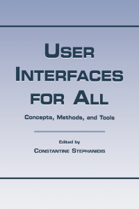 Imagen de portada: User Interfaces for All 1st edition 9780805829679