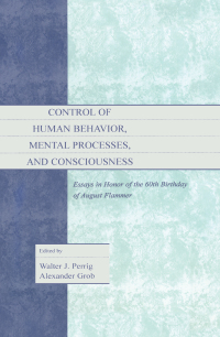 صورة الغلاف: Control of Human Behavior, Mental Processes, and Consciousness 1st edition 9781138003040