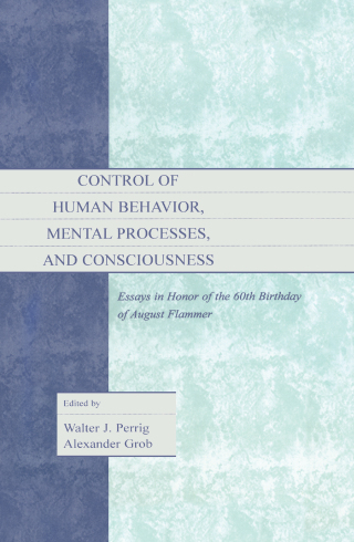 Immagine di copertina: Control of Human Behavior, Mental Processes, and Consciousness 1st edition 9781138003040