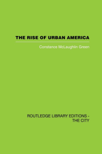 Cover image: The Rise of Urban America 1st edition 9780415759649