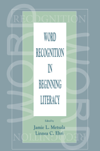 Cover image: Word Recognition in Beginning Literacy 1st edition 9780805828993