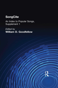 Cover image: SongCite 1st edition 9780815332985