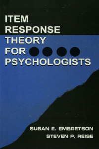 表紙画像: Item Response Theory for Psychologists 1st edition 9780805828184
