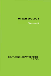 صورة الغلاف: Urban Ecology 1st edition 9780415853231