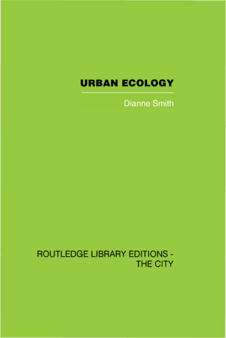 Imagen de portada: Urban Ecology 1st edition 9780415853231