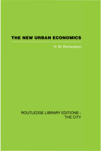 Cover image: The New Urban Economics 1st edition 9780415418256