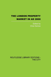 Imagen de portada: The London Property Market in AD 2000 1st edition 9780415418317