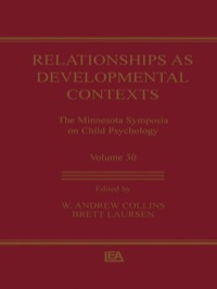 صورة الغلاف: Relationships as Developmental Contexts 1st edition 9780805826166
