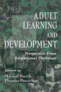 Imagen de portada: Adult Learning and Development 1st edition 9780805825237