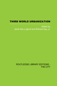Cover image: Third World Urbanization 1st edition 9780415860512