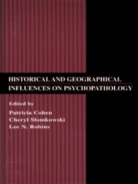 Imagen de portada: Historical and Geographical Influences on Psychopathology 1st edition 9780805824261