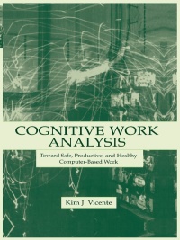 Cover image: Cognitive Work Analysis 1st edition 9780805823967