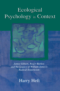 Cover image: Ecological Psychology in Context 1st edition 9780805823509