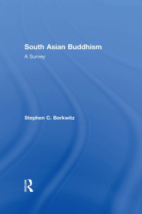 Cover image: South Asian Buddhism 1st edition 9780415452496