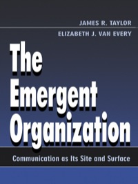 Cover image: The Emergent Organization 1st edition 9780805821932