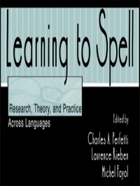 Omslagafbeelding: Learning to Spell 1st edition 9780805821611