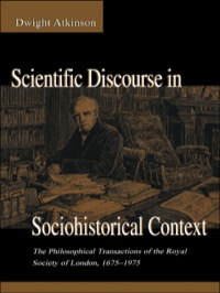 صورة الغلاف: Scientific Discourse in Sociohistorical Context 1st edition 9780805820867