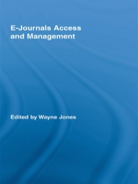 Omslagafbeelding: E-Journals Access and Management 1st edition 9781138801165