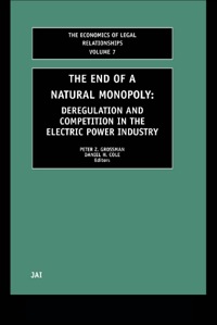 Immagine di copertina: The End of a Natural Monopoly 1st edition 9780762309955