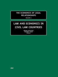Imagen de portada: Law and Economics in Civil Law Countries 1st edition 9780762307128