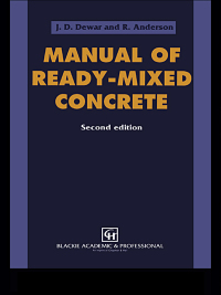 Cover image: Manual of Ready-Mixed Concrete 2nd edition 9780415515450