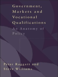 表紙画像: Government, Markets and Vocational Qualifications 1st edition 9780750709170