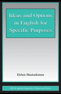 表紙画像: Ideas and Options in English for Specific Purposes 1st edition 9780805844184