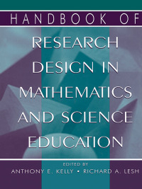 Imagen de portada: Handbook of Research Design in Mathematics and Science Education 1st edition 9781138975781