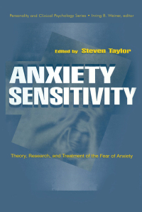 表紙画像: Anxiety Sensitivity 1st edition 9781138012479