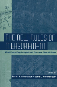Cover image: The New Rules of Measurement 1st edition 9780805828603