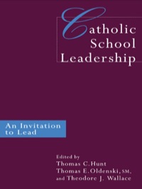 Cover image: Catholic School Leadership 1st edition 9780750708548